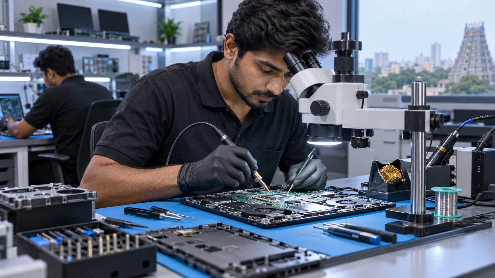 Laptop motherboard chip level service in Chennai